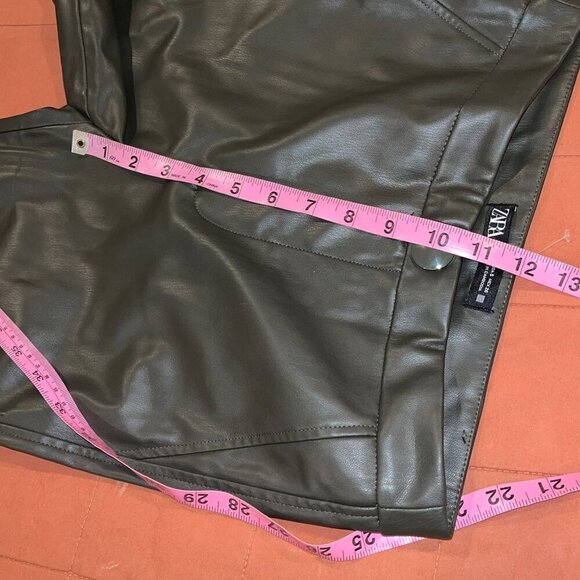 Zara Womens Faux Leather Skinny Pants Size Small - Picture 8 of 10
